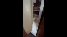 Frozen Soda Explodes On Counter