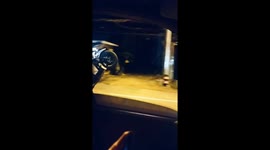 Shocking moment tourist does motorcycle wheelie on road