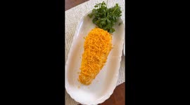 The ultimate spring appetizer- Festive carrot cheese ball