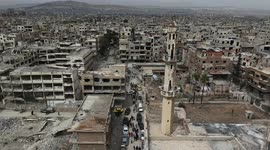 Syria: Israeli attacks on Syria and Palestine protested in Damascus' Yarmouk Palestinian refugee camp