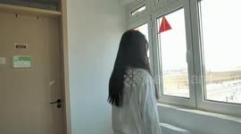 Wind gusts blow in after window is opened in Hebei, China