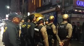 Thai cops patrol Bangkok's infamous 'Soi Cowboy' over human trafficking fears