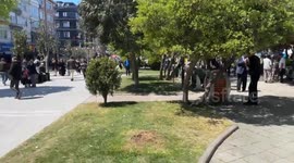 Türkiye: Residents leaves buildings after 6.2 magnitude earthquake jolts Istanbul