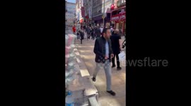 Türkiye: People Fill Streets Following Quake