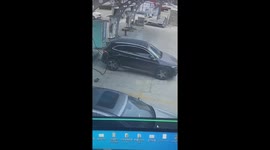 Electric car bursts into flames while charging in China