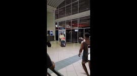 Friends plan hilarious dress-up surprise to welcome buddy back home after a year