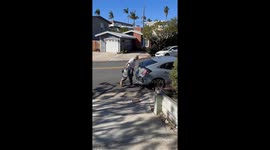 Stranger Accosts Man in His Driveway