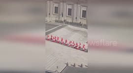 Vatican City: Coffin Of Pope Francis Solemnly Enters St Peters Basilica