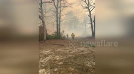 US: New Jersey Wildfire Forces Evacuations And Closes Highway