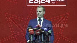 Türkiye: UEFA Başkanı Aleksander Ceferin, UEFA İstanbul Ofisi'nin açılışı öncesi gala programında konuştu