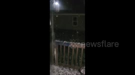 US: Large Hail Pelts Nevada, Iowa