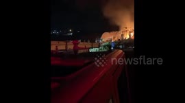 Israeli settlers set fire to agricultural facilities in Bardala village