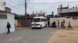 12 Palestinian detainees arrived at Aqsa Martyrs Hospital in Deir Al-Balah, central Gaza Strip, after being released from an Israeli camp