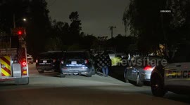US, Los Angeles: La Habra One Person Shot Inside Home