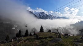 Türkiye: Breathtaking 'sea of clouds’ rolls over mountains in northeastern Türkiye
