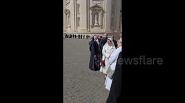 Vatican Employees Bid Farewell to Pope Francis at Casa Santa Marta