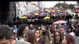 Colombia: Thousands of teachers march in 24-hour strike over work conditions in Colombia