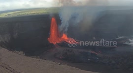 US: Kilauea Eruption Continues With High Fountaining Captured in USGS Video