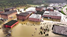 US: Drone Footage Shows Frankfort Kentucky Submerged After Deadly Storms and Historic Flooding