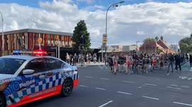 Coloured Digger event and Anzac Day March, Sydney, Australia