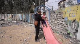 Israeli airstrike leaves six-year-old girl amputated in Gaza school shelter