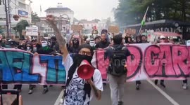 Hundreds attend 'free Palestine' rally in Indonesia