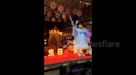Truck driver transforms lorry into ‘princess castle’ to celebrate daughter’s birthday