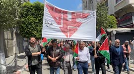 Palestinians protest against Germany’s military support for Israel