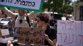 Israel: Israeli protesters rally in Jerusalem against ongoing Gaza assault