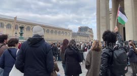 France: 'Boycott Israel': University students stage protest in Paris to support Gaza