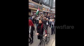 Canada: Pro-Palestine Protest in Downtown Toronto