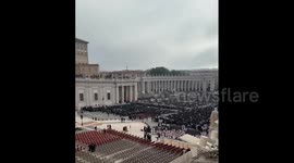 Vatican: General View of St. Peter’s Square Ahead of Pope Francis’s Funeral