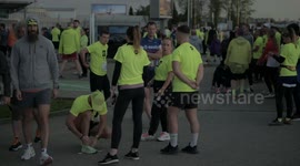 Slovakia: Thousands race on runway during annual event at Slovakia Airport
