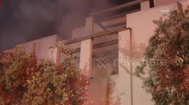 US, Los Angeles: Culver City Late Night Apartment Fire