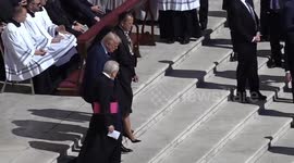 Vatican City: US President Trump arrives at Vatican’s St. Peter’s Square for Pope Francis’ funeral