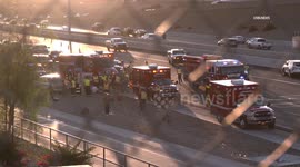US, Phoenix: Phoenix Interstate 10 59th Avenue Multi Vehicle Crash