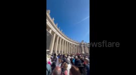 Vatican City: Crowds Watch Mass In St Peter's Square