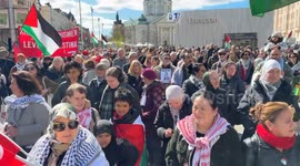 Sweden: Hundreds attend pro-Palestine solidarity march in Stockholm