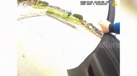 Hero Officer Saves Man Seconds Before Train Arrives in Denton, Texas