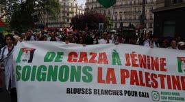 France: Paris protest demands end to war in Gaza, access for humanitarian aid