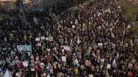 Israel: Israelis rally in Tel Aviv demanding ceasefire in Gaza and return of hostages (2)