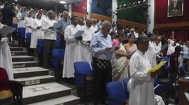 A ceremonial tribute in honor of Pope Francis in Guwahati, Assam, India