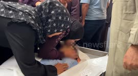Funeral prayers held for Palestinians killed in Israeli air strikes on Khan Younis (2)