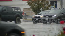 US, Los Angeles: Simi Valley Morning Rain