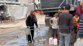 Water crisis continues in Gaza Strip amid Israeli attacks