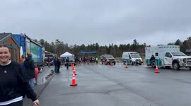 Inaugrural Moosehead Lake Marathon 2025 in Greenville Maine on April 27, 2025