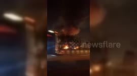 Iran: Fires Erupt In Tehran As Lightning Strikes