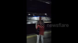 Madrid locals left stranded in metro station as power cut hits Spain