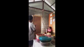 Family throw surprise party for mother's 51st birthday