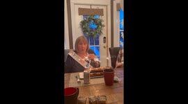 Grandma Tries to Blow Out Sparkler Candles
